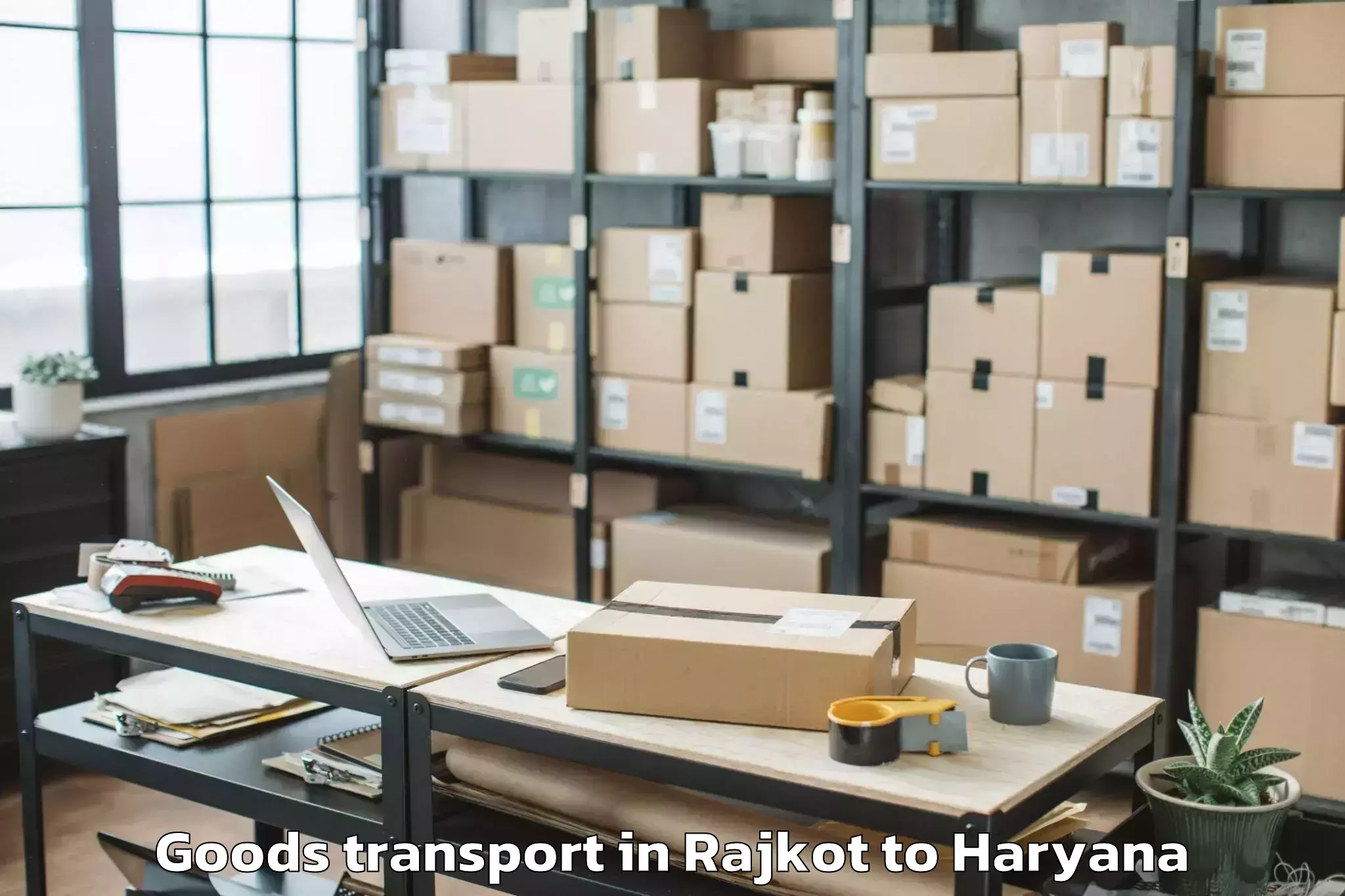 Professional Rajkot to Tdi Mall Sonipat Goods Transport